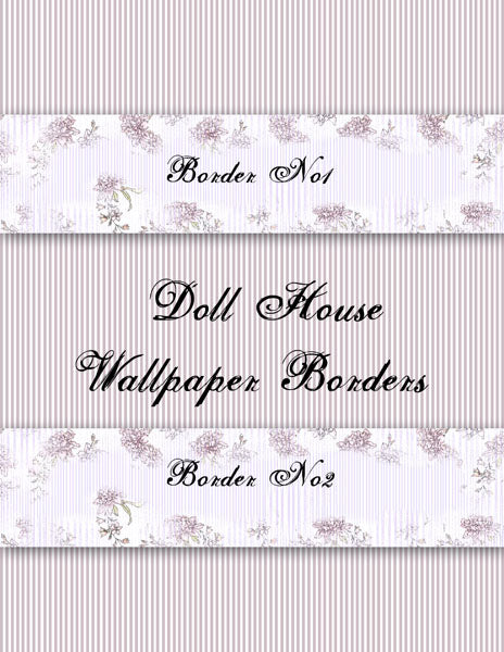 Papier peint de maison de poupée n° 3 Illustrations numériques Scrapbooking