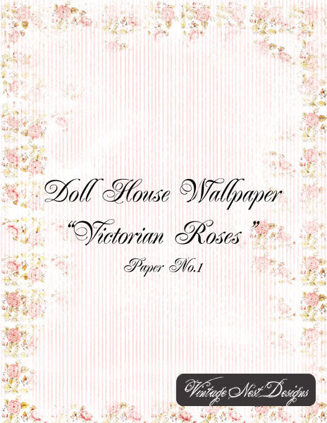 Fonds d'écran Roses victoriennes n°1 Illustrations numériques Scrapbooking