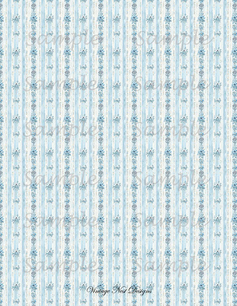 Papiers peints pour maison de poupée n° 9, impressions numériques, illustration, scrapbooking
