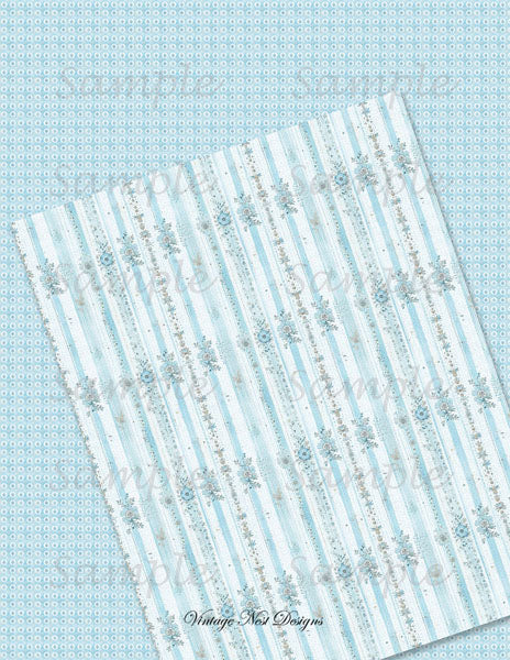Papiers peints pour maison de poupée n° 9, impressions numériques, illustration, scrapbooking