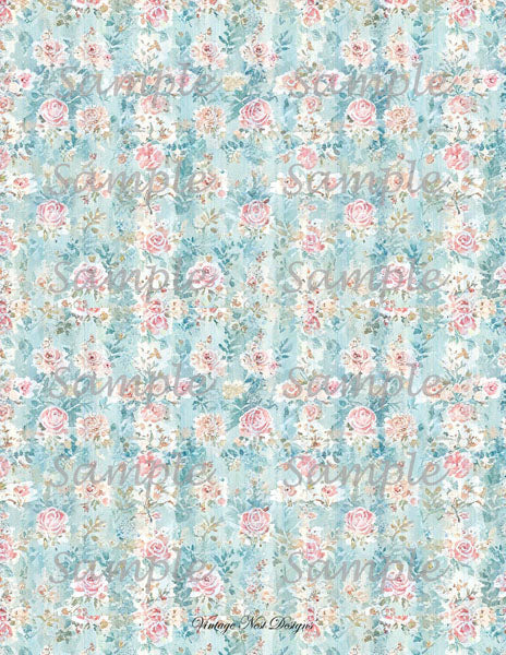 Papiers peints pour maison de poupée n° 9, impressions numériques, illustration, scrapbooking
