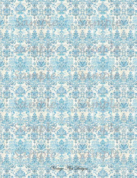 Papiers peints pour maison de poupée n° 9, impressions numériques, illustration, scrapbooking