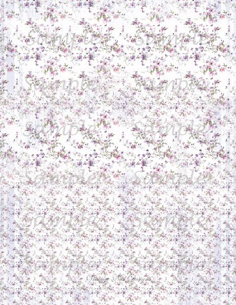 Papier peint de maison de poupée n° 8 Illustrations numériques pour scrapbooking