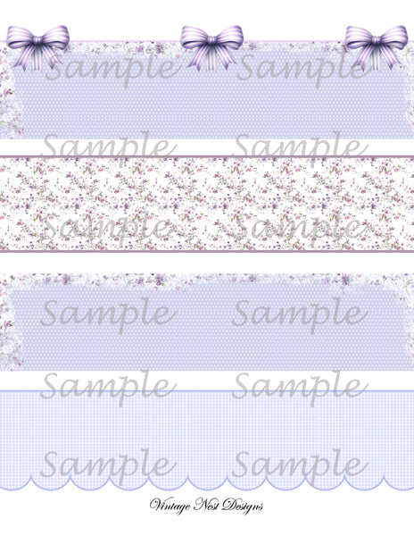 Papier peint de maison de poupée n° 8 Illustrations numériques pour scrapbooking
