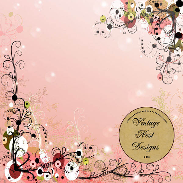 Digital Scrapbooking Drifting Away Quick Page No.1 Instant Download
