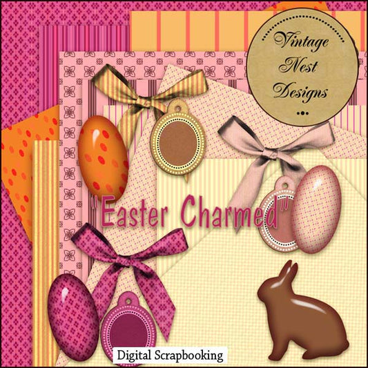 Digital Scrapbooking Easter Charmed Kit Instant Download