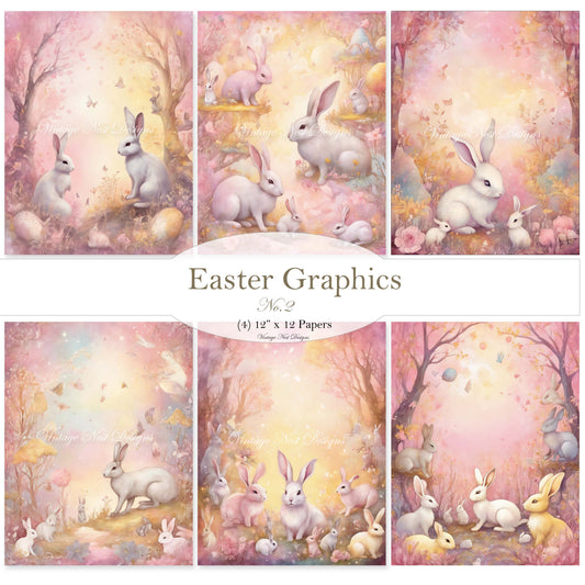 Digital Prints Easter Paper Packet No.2 Illustration Instant Download