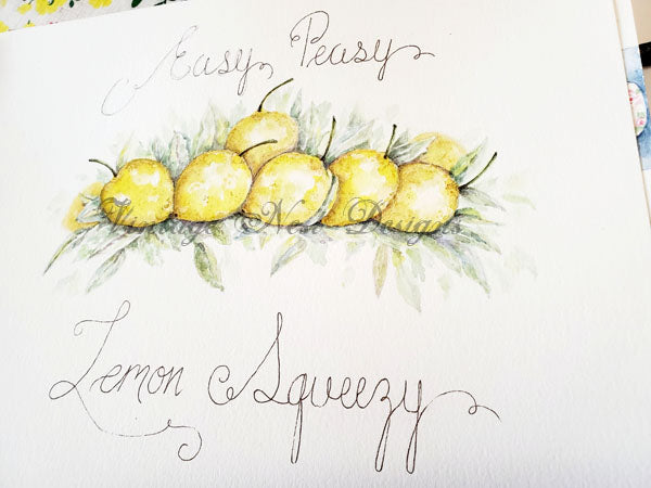 Easy Peasy Peinture aquarelle imprimée numérique n° 1