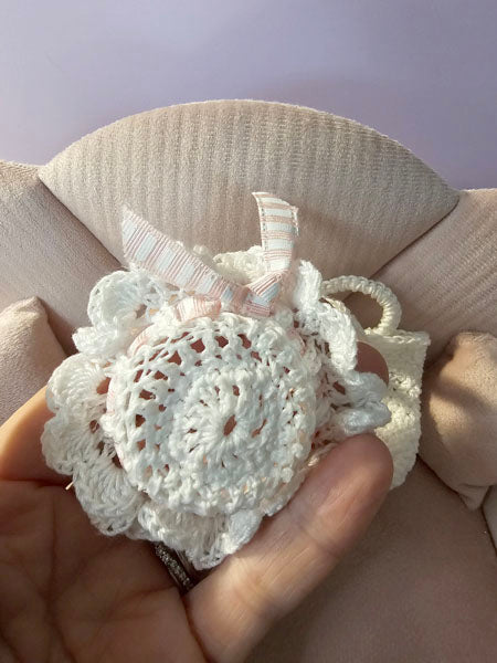 Bar bie Fashion Doll Bag and Hat No.1 Handmade Crochet