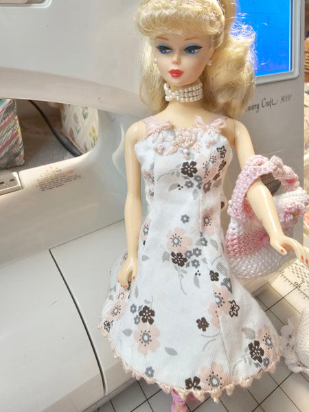 Barbie Fashion Doll Outfit No.5 Handmade Dress & Bag