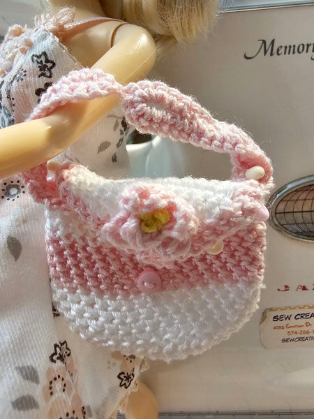 Barbie Fashion Doll Outfit No.5 Handmade Dress & Bag