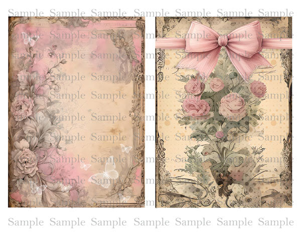 Kit de scrapbooking numérique boudoir français n°1 - Téléchargement instantané