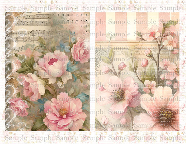 Kit de scrapbooking numérique boudoir français n°1 - Téléchargement instantané