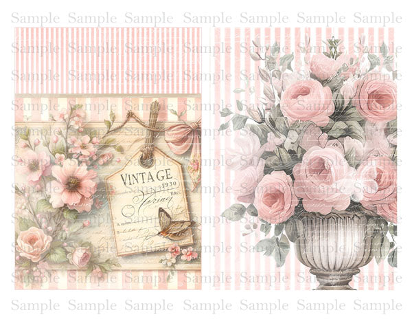 Kit de scrapbooking numérique boudoir français n°1 - Téléchargement instantané