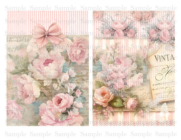Kit de scrapbooking numérique boudoir français n°1 - Téléchargement instantané