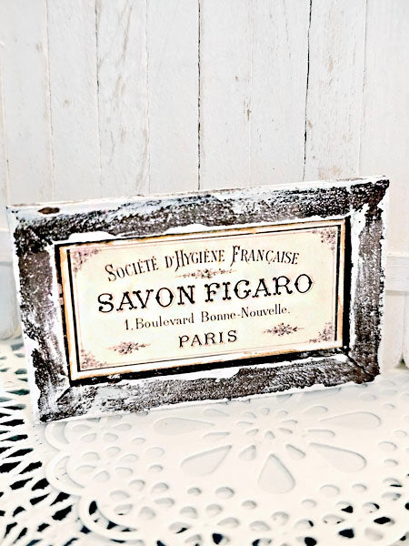 Miniature French Sign No.8 Art Dollhouse Wall Decor 1:12 Scale