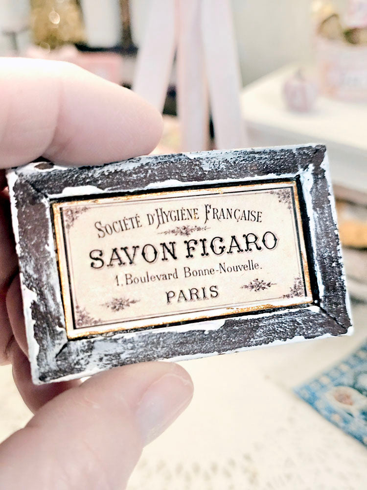Miniature French Sign No.8 Art Dollhouse Wall Decor 1:12 Scale