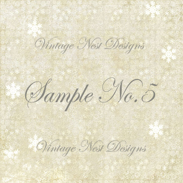 Frosty Flakes Scrapbooking Kit Digital Prints Illustration