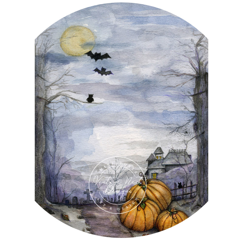 Impressions numériques Citrouilles d'Halloween N°3 Peinture aquarelle