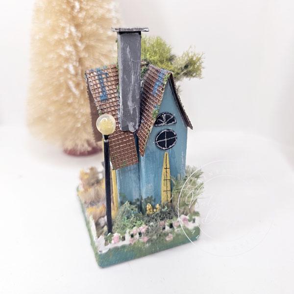 Miniature Putz House No.26 Handmade Home Decor Diorama Shadow Box