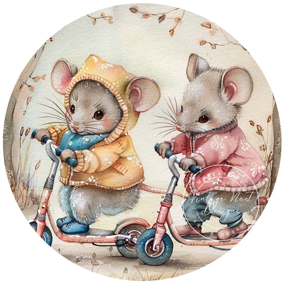 Impressions numériques Souris de crèche n°1 Illustration Téléchargement instantané