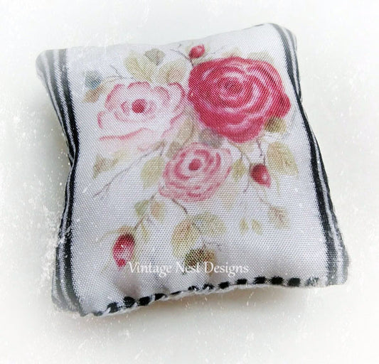 Miniature Pillow No.10 Dollhouse Decor Accessories Diorama Shadow Box 1:12 Scale