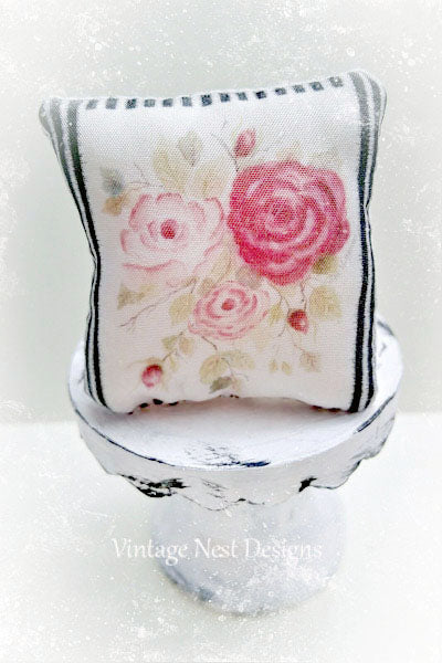 Miniature Pillow No.10 Dollhouse Decor Accessories Diorama Shadow Box 1:12 Scale
