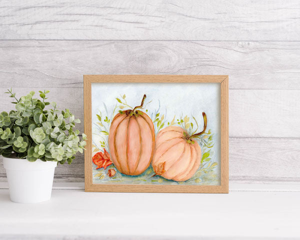 Digital Print Pumpkins No.16 Oil Painting Instant Download