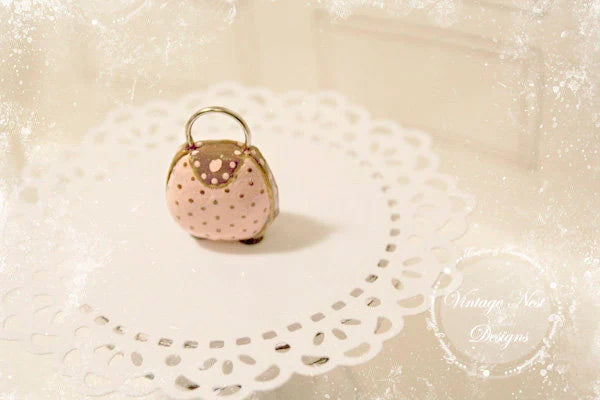 Miniature Purse No.12 for Dollhouse Handmade for Dolls