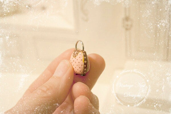 Miniature Purse No.12 for Dollhouse Handmade for Dolls