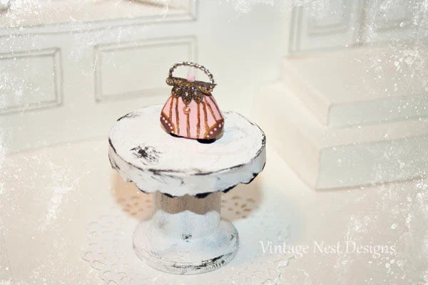 Dollhouse Miniature Porcelain Purse No.18 Handmade for Dolls
