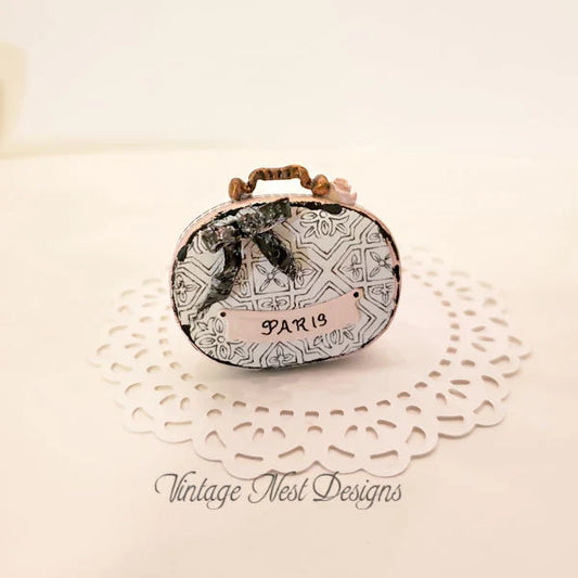 Miniature Purse No.24 for Dollhouse Handmade One of a Kind