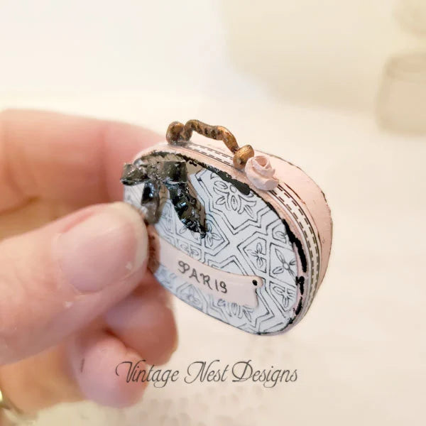 Miniature Purse No.24 for Dollhouse Handmade One of a Kind