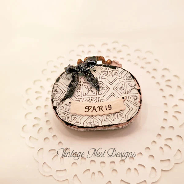 Miniature Purse No.24 for Dollhouse Handmade One of a Kind