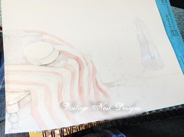 Impression numérique Semper Fi n°1 Aquarelle Téléchargement instantané