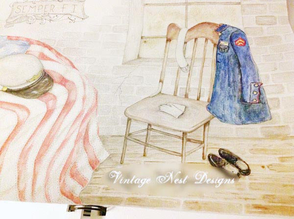 Impression numérique Semper Fi n°1 Aquarelle Téléchargement instantané