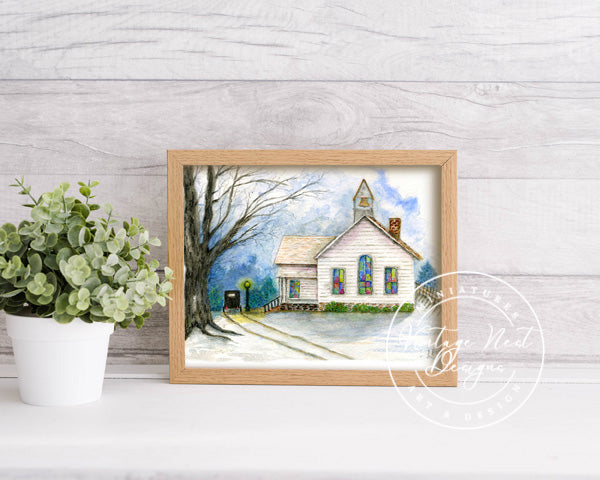 Digital Print Sunday Arrival No.1 Watercolor Instant Download