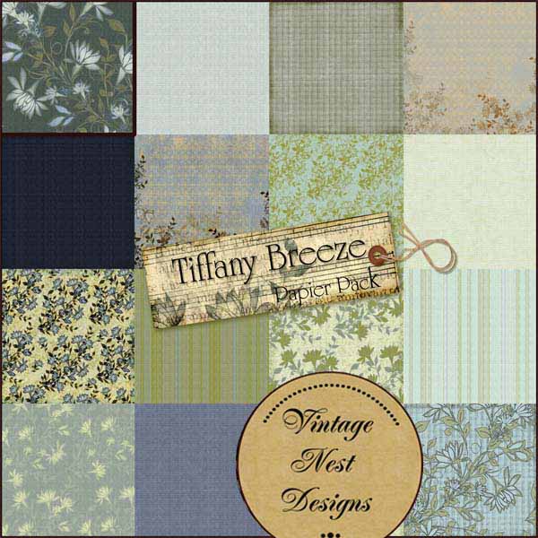 Digital Scrapbooking Tiffany Breeze Kit Instant Download