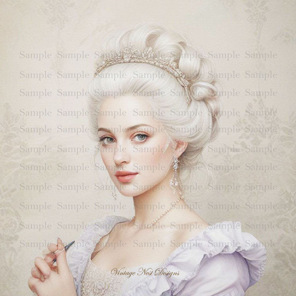 Digital Print Timeless Lovelies No.1 Illustration Instant Download