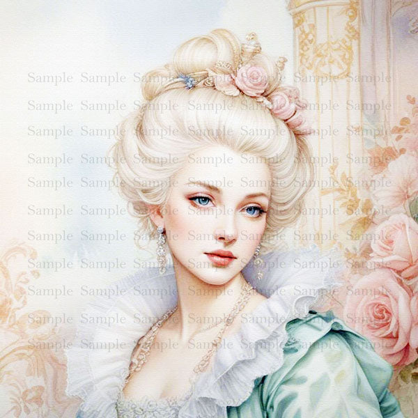 Digital Print Timeless Lovelies No.1 Illustration Instant Download
