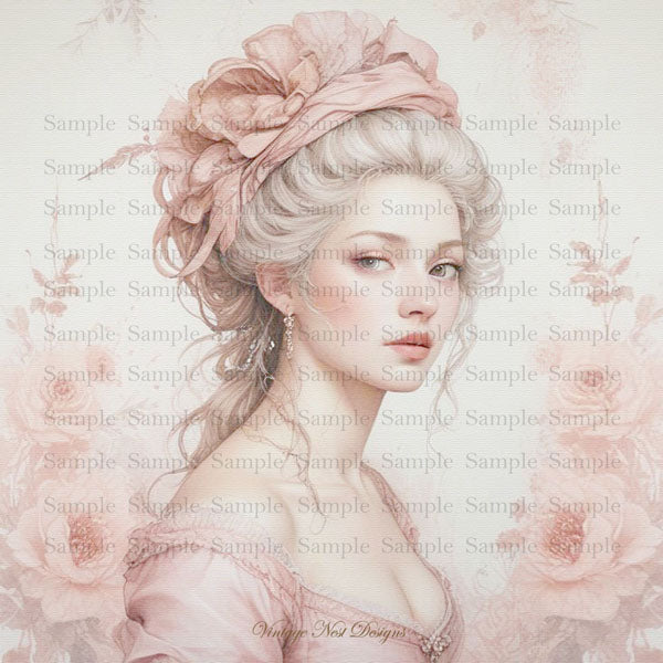 Digital Print Timeless Lovelies No.1 Illustration Instant Download