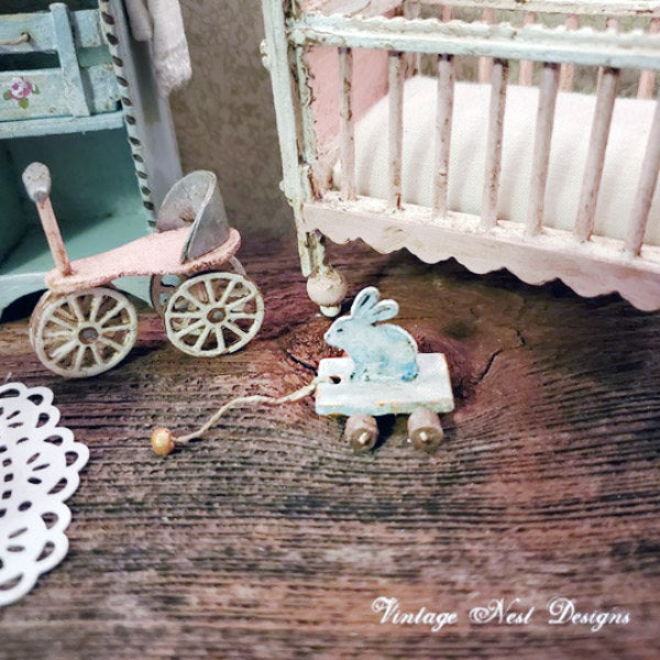 Miniature Toy Rabbit No.3 Handmade for Dollhouse