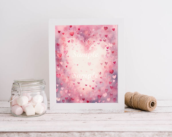 Digital Prints Valentine's Day Paper Pack No.2 Illustration Scrapbooking