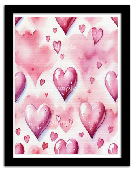Digital Prints Valentine's Day Paper Pack No.2 Illustration Scrapbooking