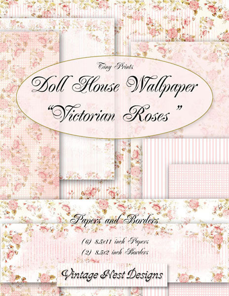 Fonds d'écran Roses victoriennes n°1 Illustrations numériques Scrapbooking