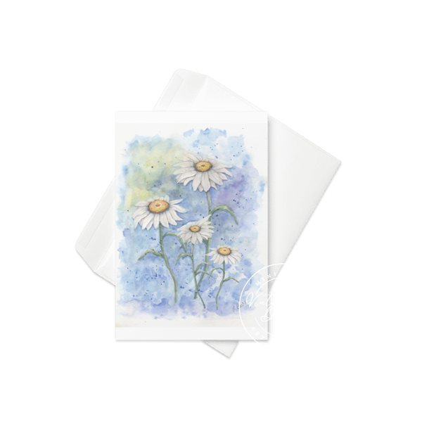 Digital Print Daisies No.2 Watercolor Painting