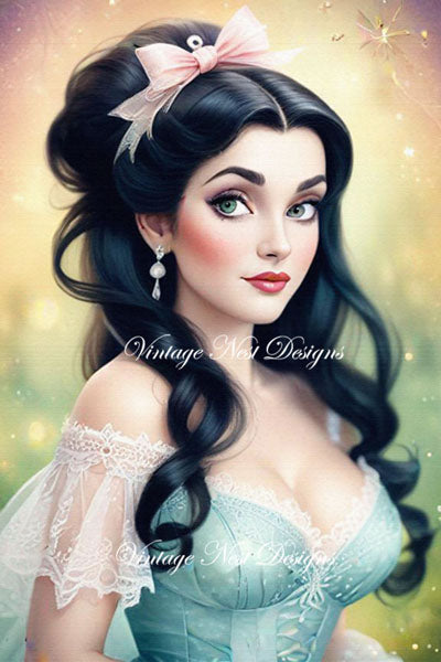 Sofort-Download Viktorianische Frau Nr. 4 Illustration Sofort-Download
