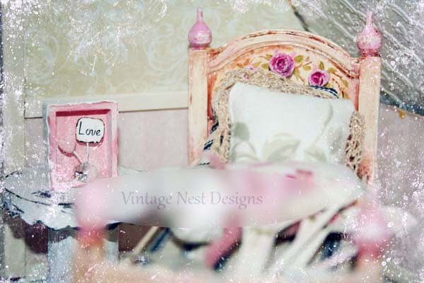 Love Mini Box No.1 Dollhouse Miniature Handmade image 1