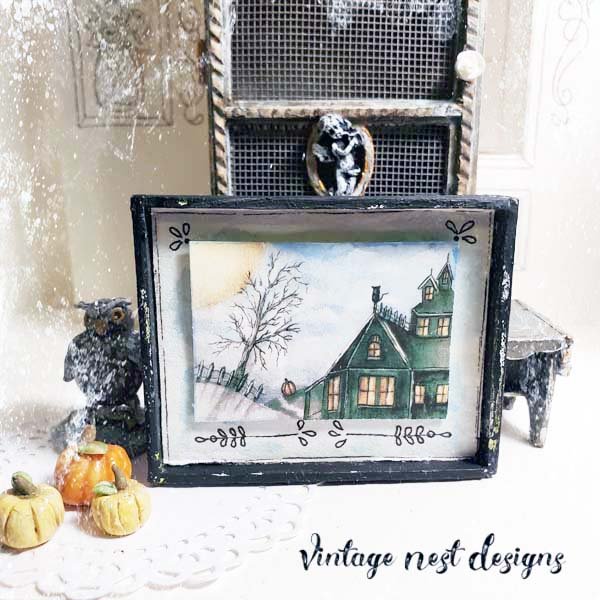 The Pumpkin & the Cat No.2:2 Dollhouse Miniature Handmade image 0