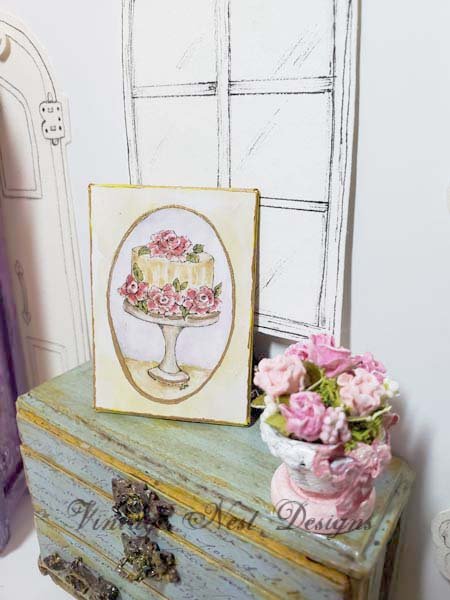 Cake No.11:1 Dollhouse Miniature Handmade image 2